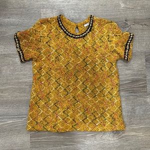 Zara Chain Link Detailed Top